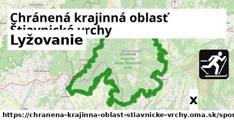 Lyžovanie, Chránená krajinná oblasť Štiavnické vrchy