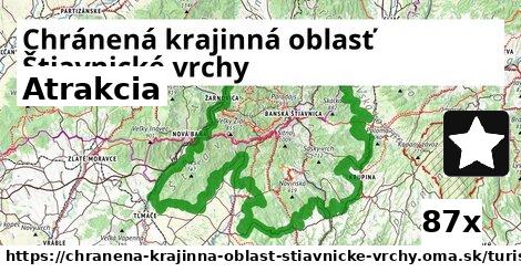 Atrakcia, Chránená krajinná oblasť Štiavnické vrchy