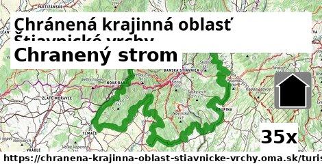 Chranený strom, Chránená krajinná oblasť Štiavnické vrchy