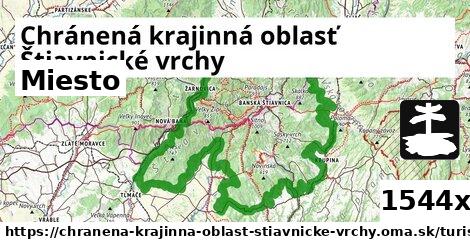 Miesto, Chránená krajinná oblasť Štiavnické vrchy