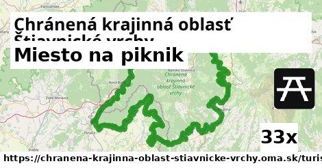 Miesto na piknik, Chránená krajinná oblasť Štiavnické vrchy