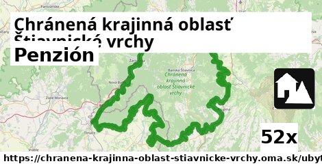 Penzión, Chránená krajinná oblasť Štiavnické vrchy