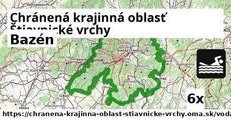 Bazén, Chránená krajinná oblasť Štiavnické vrchy