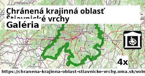 Galéria, Chránená krajinná oblasť Štiavnické vrchy