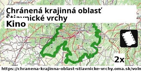 Kino, Chránená krajinná oblasť Štiavnické vrchy