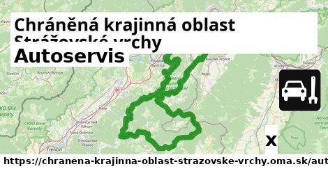 Autoservis, Chráněná krajinná oblast Strážovské vrchy