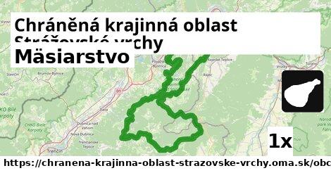 Mäsiarstvo, Chráněná krajinná oblast Strážovské vrchy