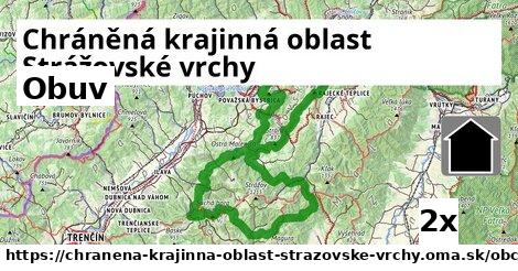 Obuv, Chráněná krajinná oblast Strážovské vrchy