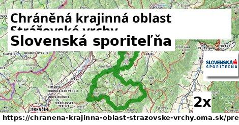 Slovenská sporiteľňa, Chráněná krajinná oblast Strážovské vrchy