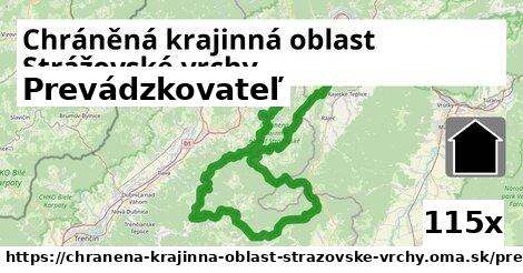 prevádzkovateľ v Chráněná krajinná oblast Strážovské vrchy