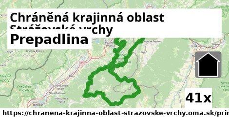 Prepadlina, Chráněná krajinná oblast Strážovské vrchy