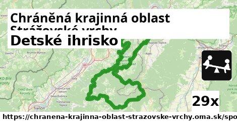 Detské ihrisko, Chráněná krajinná oblast Strážovské vrchy