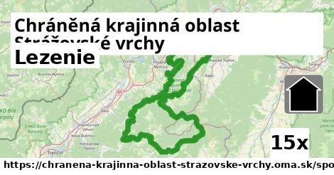 Lezenie, Chráněná krajinná oblast Strážovské vrchy