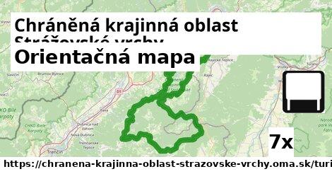 Orientačná mapa, Chráněná krajinná oblast Strážovské vrchy