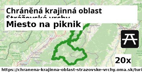 Miesto na piknik, Chráněná krajinná oblast Strážovské vrchy