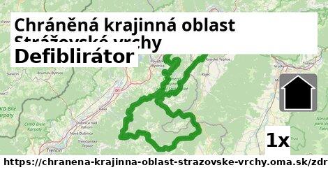 Defiblirátor, Chráněná krajinná oblast Strážovské vrchy