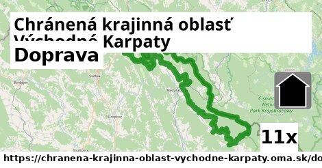 doprava v Chránená krajinná oblasť Východné Karpaty