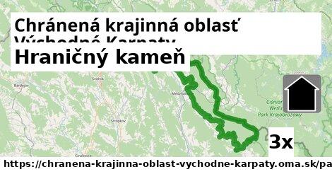 hraničný kameň v Chránená krajinná oblasť Východné Karpaty