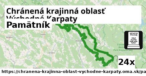 Pamätník, Chránená krajinná oblasť Východné Karpaty