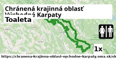 Toaleta, Chránená krajinná oblasť Východné Karpaty