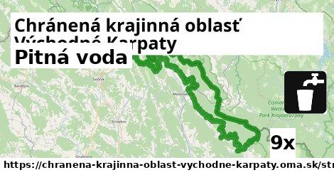 Pitná voda, Chránená krajinná oblasť Východné Karpaty