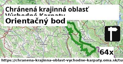 Orientačný bod, Chránená krajinná oblasť Východné Karpaty