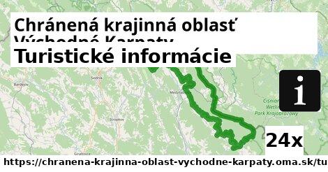 Turistické informácie, Chránená krajinná oblasť Východné Karpaty