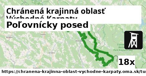 Poľovnícky posed, Chránená krajinná oblasť Východné Karpaty