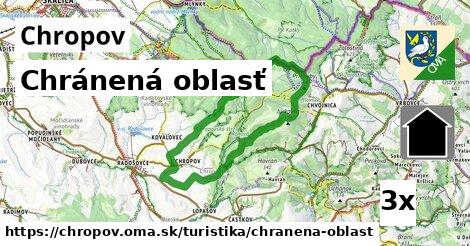 chránená oblasť v Chropov