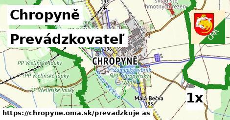 prevádzkovateľ v Chropyně