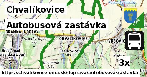 Autobusová zastávka, Chvalíkovice