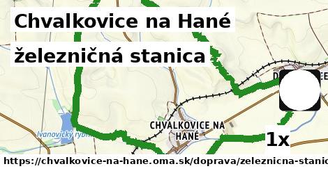 železničná stanica v Chvalkovice na Hané