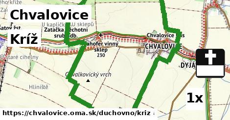 Kríž, Chvalovice