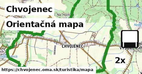 Orientačná mapa, Chvojenec