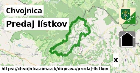 Predaj lístkov, Chvojnica