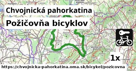 Požičovňa bicyklov, Chvojnická pahorkatina