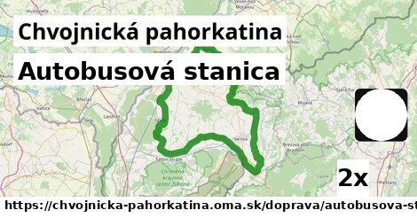 Autobusová stanica, Chvojnická pahorkatina