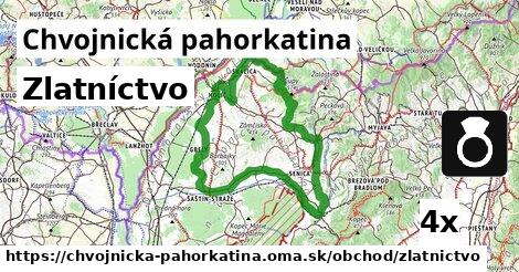 Zlatníctvo, Chvojnická pahorkatina