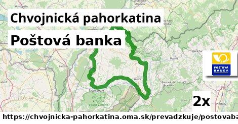 Poštová banka, Chvojnická pahorkatina