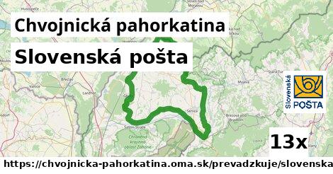 Slovenská pošta, Chvojnická pahorkatina