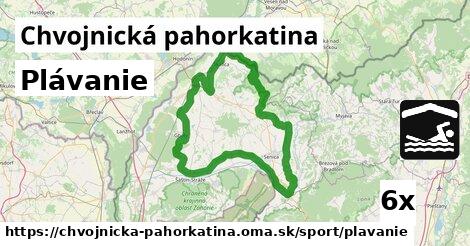 Plávanie, Chvojnická pahorkatina