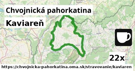 Kaviareň, Chvojnická pahorkatina