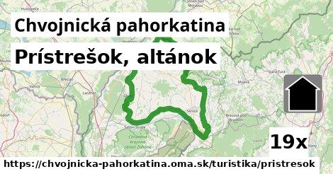 Prístrešok, altánok, Chvojnická pahorkatina