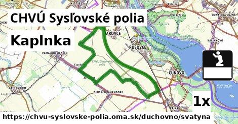 Kaplnka, CHVÚ Sysľovské polia