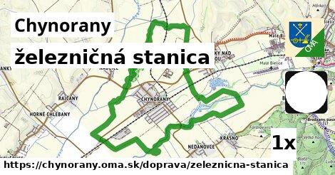 železničná stanica, Chynorany