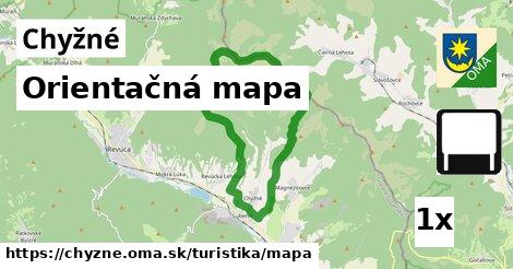 Orientačná mapa, Chyžné