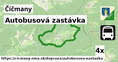 Autobusová zastávka, Čičmany