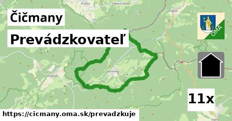 prevádzkovateľ v Čičmany