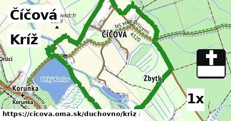 kríž v Číčová