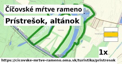 prístrešok, altánok v Číčovské mŕtve rameno